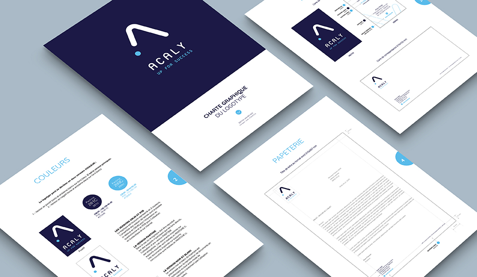 ACALY Définition de la nouvelle identité visuelle et de son territoire de marque