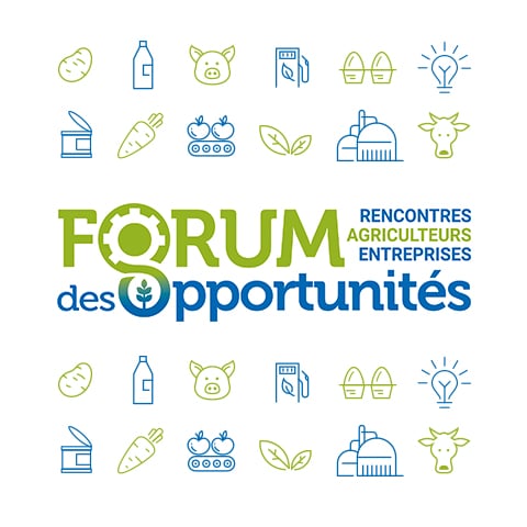 FORUM DES OPPORTUNITÉS : Élaboration du concept de communication et des supports associés pour le salon - Agence Linéal