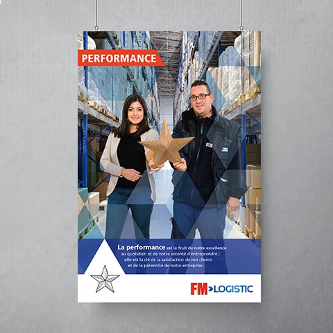 FM LOGISTIC : Conception d'une campagne de motivation interne autour des 3 valeurs de l'entreprise basé sur l'origami et la matière utilisée - Agence Linéal