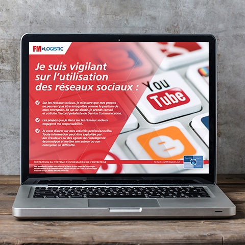 FM LOGISTIC : Conception d'une série d'écrans de veille- Agence Linéal