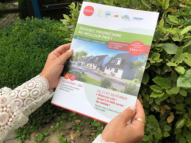 NEXITY : Campagne de lancement de programme de commercialisation immobilier - Agence Linéal