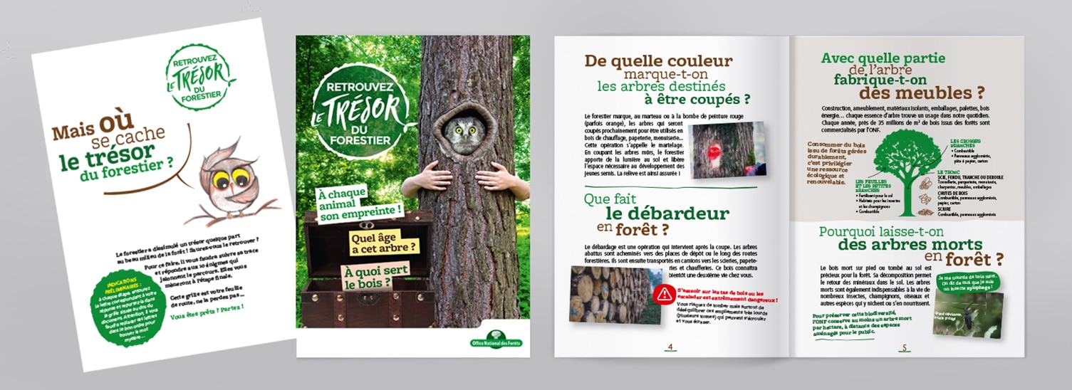 ONF : Réalisation de tous les supports nationaux institutionnels et commerciaux de l'office - Agence Linéal