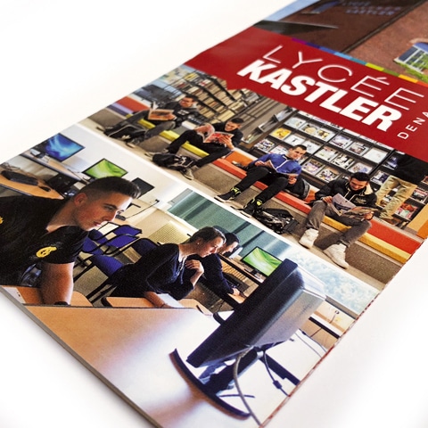 LYCÉE KASTLER : Création de la charte graphique de l'établissement avec déclinaisons des supports - Agence Linéal