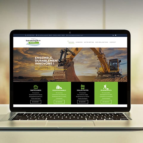 DUBRULLE : Un site vitrine avec l’ensemble des réalisations en travaux d'assainissement- Agence Linéal